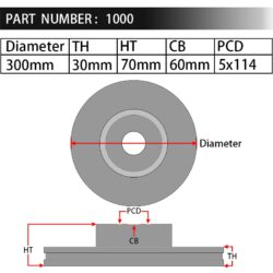 DIXCEL® PD Type Brake Rotors - Front (PD3119245S) 800X800